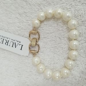 New Ralph Lauren Pearl 7.25 Inch Flex Bracelet